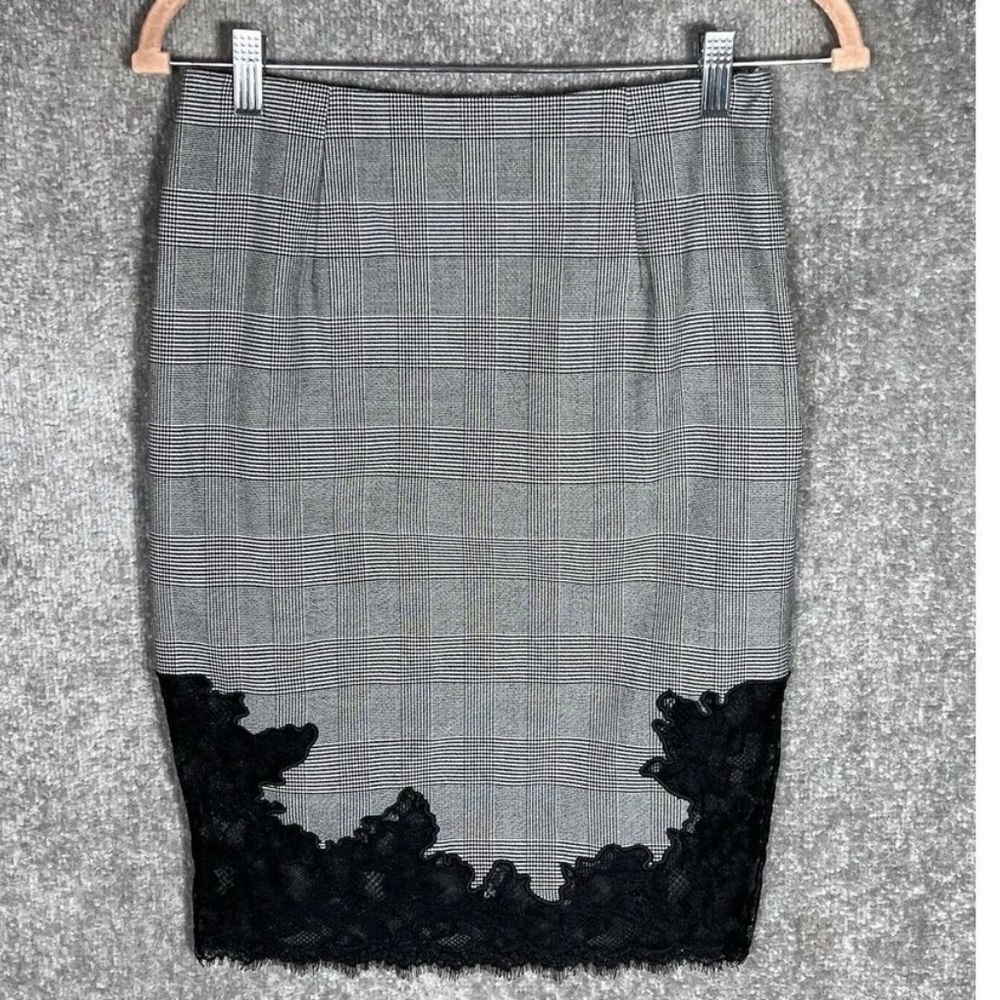 🔥 Victoria's Secret Tweed Twill Lace Sexy Skirt Pencil Body By Victoria 14